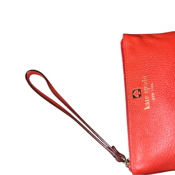 Kate Spade Southport Avenue Jenny Wristlet WLRU1900 Leather Dynasty Red Aug 2014 - Picture 14 of 16